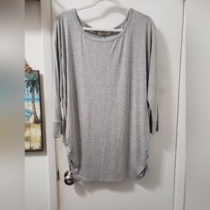 Zenana large gray tunic top